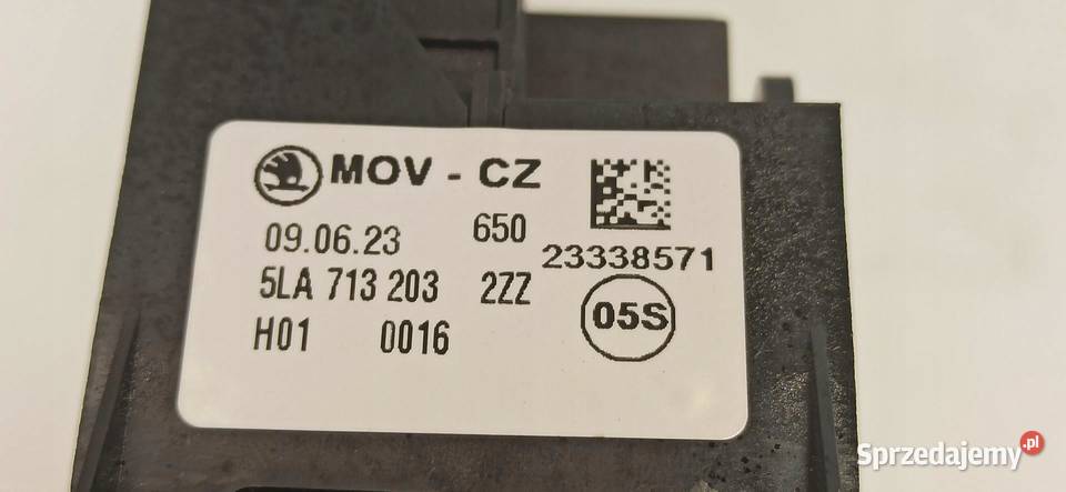 SKODA ENYAQ PRZEŁĄCZNIK LEWAREK ZMIANY BIEGÓW