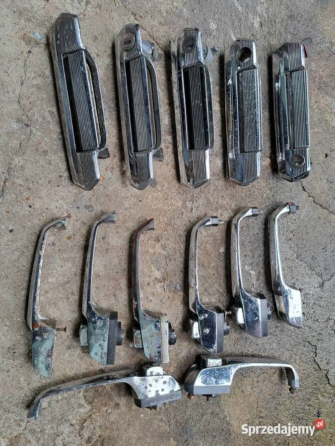 klamki korbki chrom wewnętrzne fiat 125p126p sprzedam
