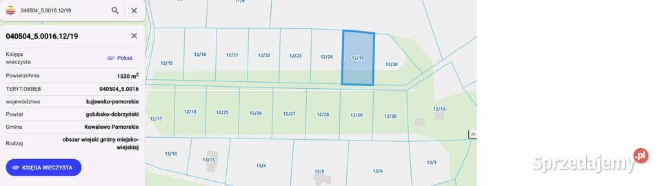 Działka rolno budowlana Pruska Łąka na sprzedaż sprzedam