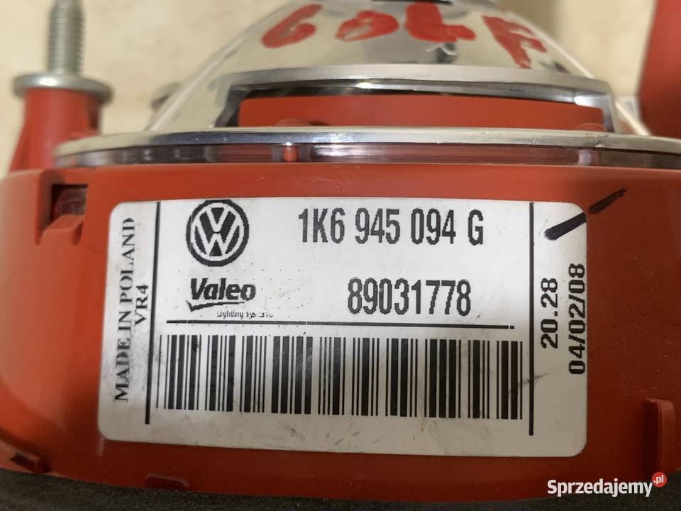 Lampa prawy tył vw golf V HB 1K6945094G