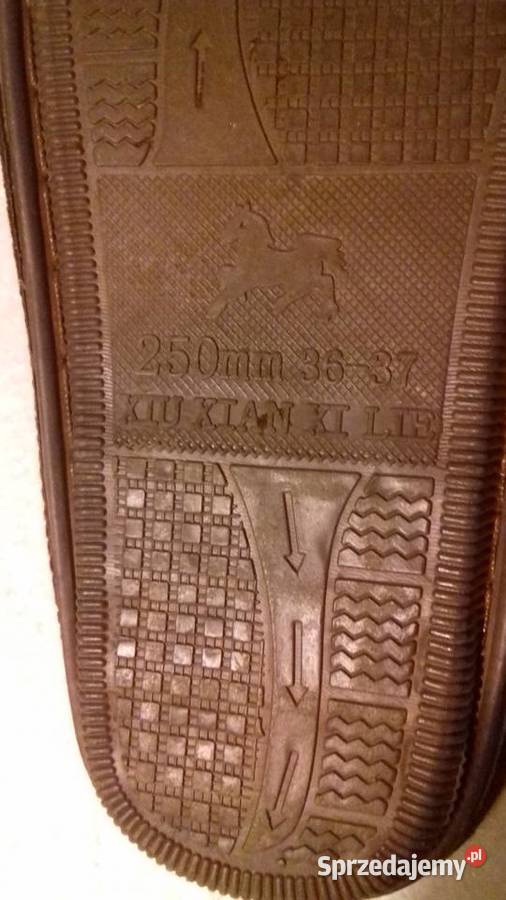 kapcie welurowe unisex damskie r3637 brązowe Warszawa