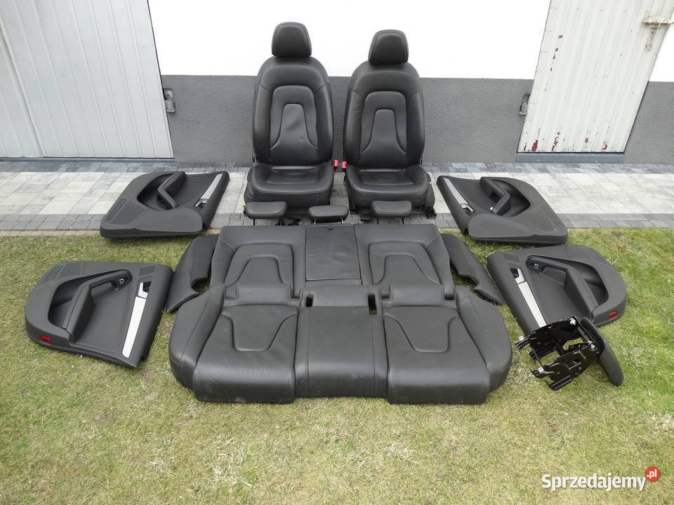 AUDI A4 B8 SEDAN 0815 FOTELE KANAPA CZARNA SKÓRA Łosieniec