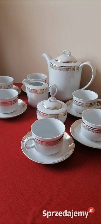 Serwis porcelanowy złoty pasek Wałbrzych