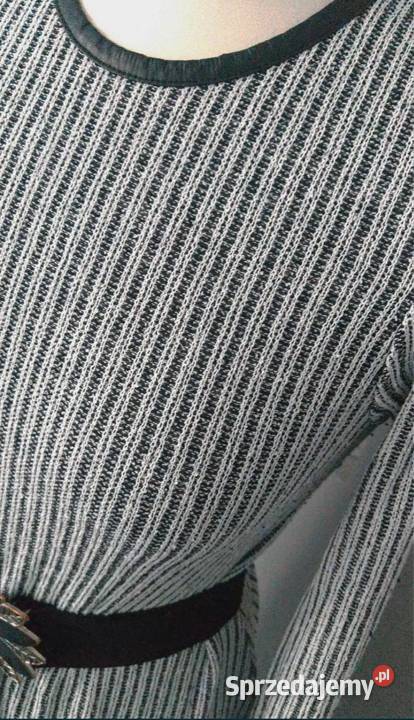 Tunika sukienka prążkowana wiosna Moda i Styl Łódź