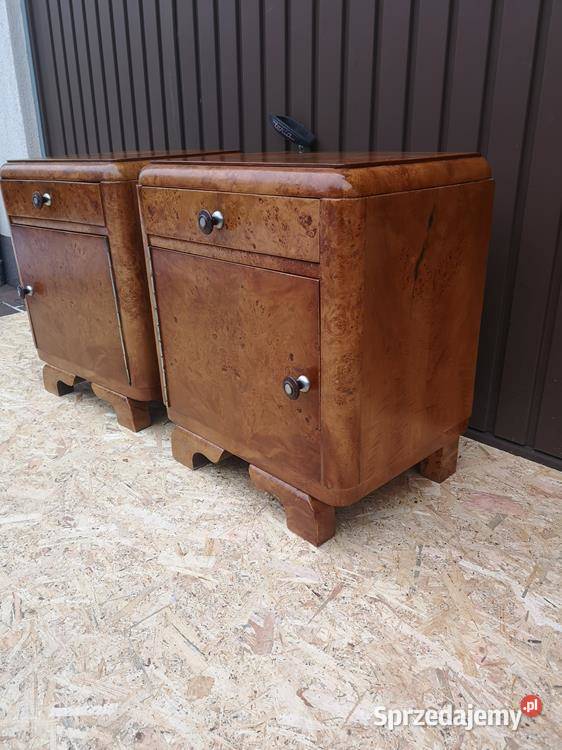 Stoliki Szafki Nocne Art Deco Stare Antyk Swarzędz