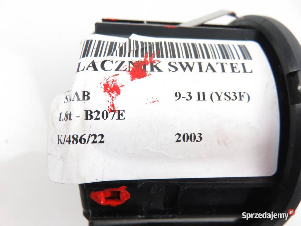 WŁĄCZNIK ŚWIATEŁ SAAB 93 II YS3F 1278613