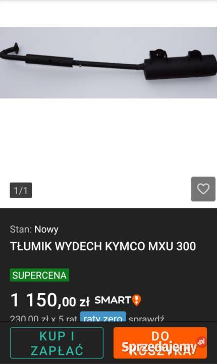 Tłumik Kymco Mxu 300 rMaxxerKxr sprzedam