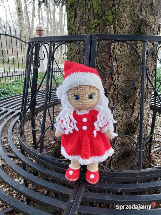 Mikołajka lalka na szydełku Nakło nad Notecią