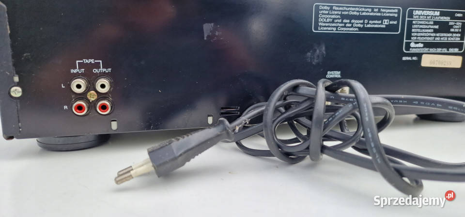Magnetofon Universum C46011 Stereo Cassette Deck Międzychód