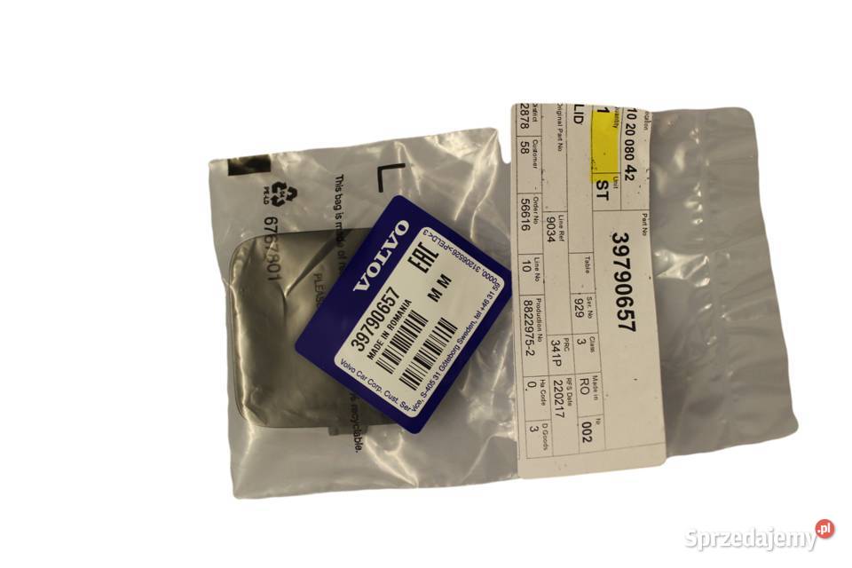 VOLVO V60 II tylna zaslepka ucha holowniczego Bielany Wrocławskie sprzedam