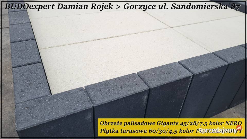 Obrzeże palisadowe gładkie nowoczesne GIGANTE podkarpackie Stalowa Wola