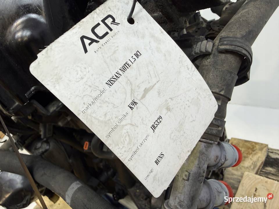 SILNIK K9K400 Nissan Note 15 DCI diesel osobowe lubelskie Chełm