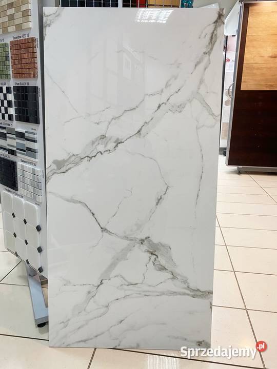 Płytka 60x120 Gres Marble Carrara połysk Podłogi i schody małopolskie Zakopane