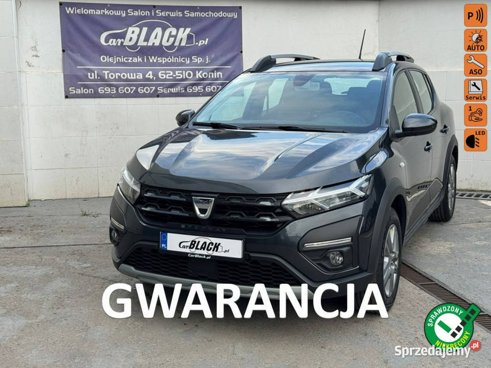 Dacia Sandero Stepway Pisemna Gwarancja 12 Zarejestrowany w Polsce Konin sprzedam