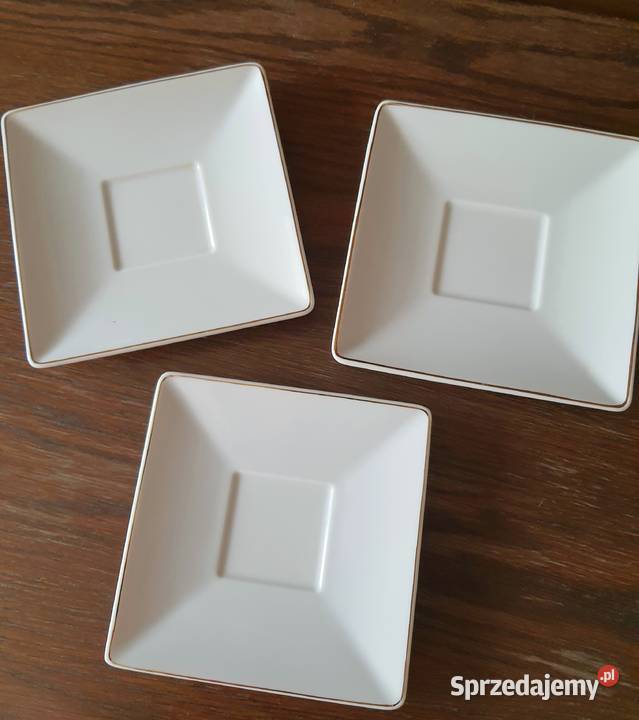 3 talerzyki ze złoceniem Gliwice