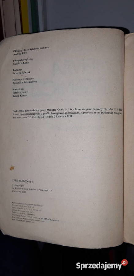 Chemia organiczna wsip Podręcznik Szkoła mazowieckie Warszawa