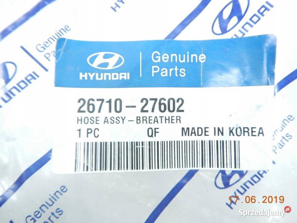 WĄŻ RURA FILTRA POWIETRZA HYUNDAI MATRIX 01 ASO