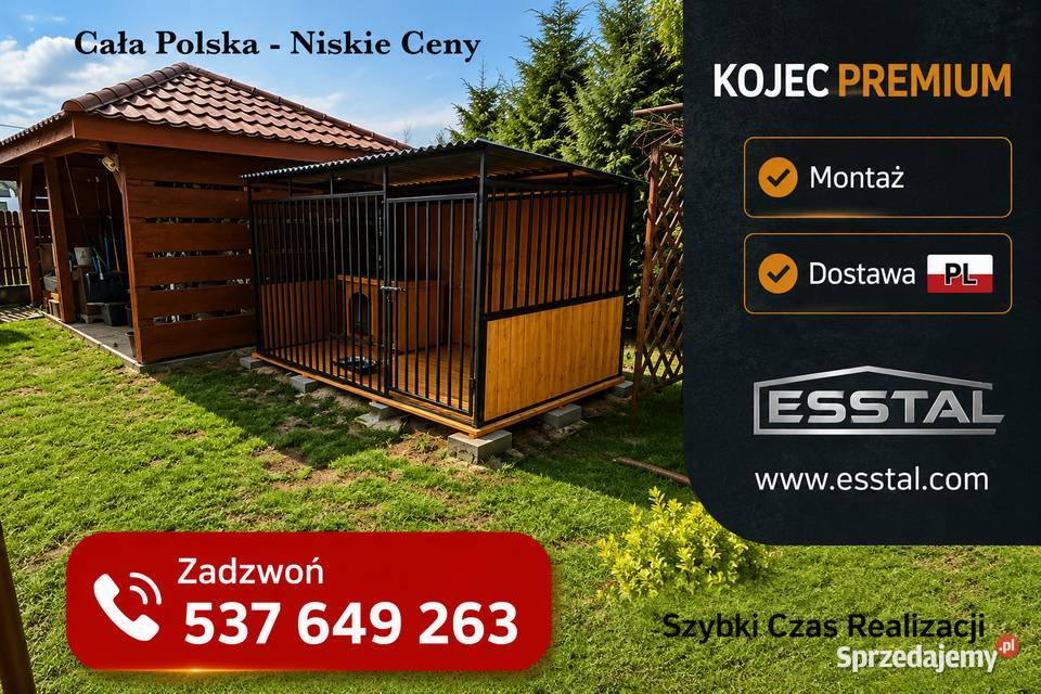 Kojec Psa KOJCE Psów w Wymiar Boks Klatka ESSTAL mazowieckie Legionowo