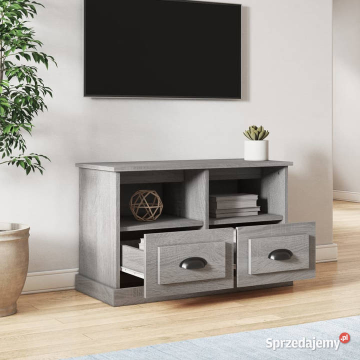 Szafka pod TV szary dąb sonoma 80x35x50 WM816286 Warszawa