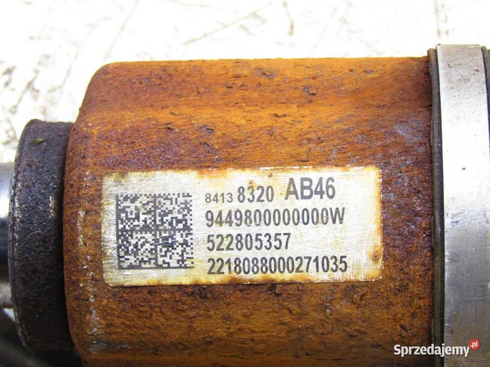 PÓŁOŚ PRAWA PRAWY PRZÓD DŁUGA MANUAL 15 TURBO