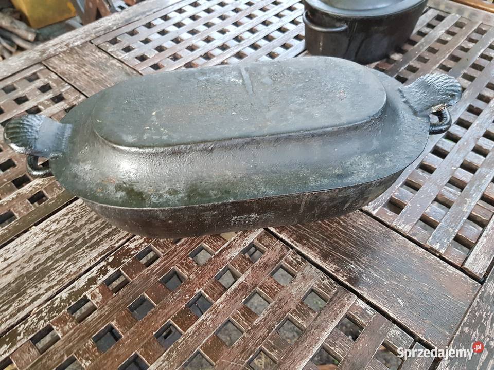 Dużaciężka żeliwnaprzedwojemna sygnowana Barlinek