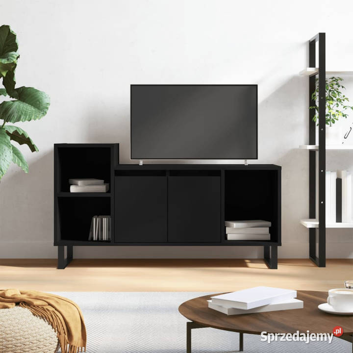 Szafka pod TV czarna 100x35x55 materiał mazowieckie Warszawa