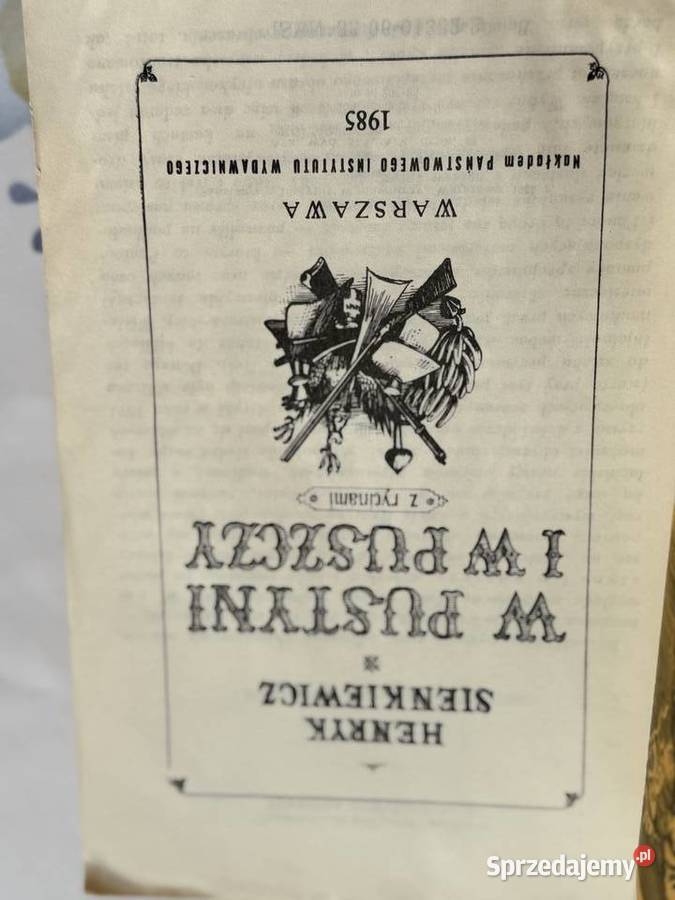 W pustyni i w puszczyHSienkiewicz ksiazka lubelskie sprzedam