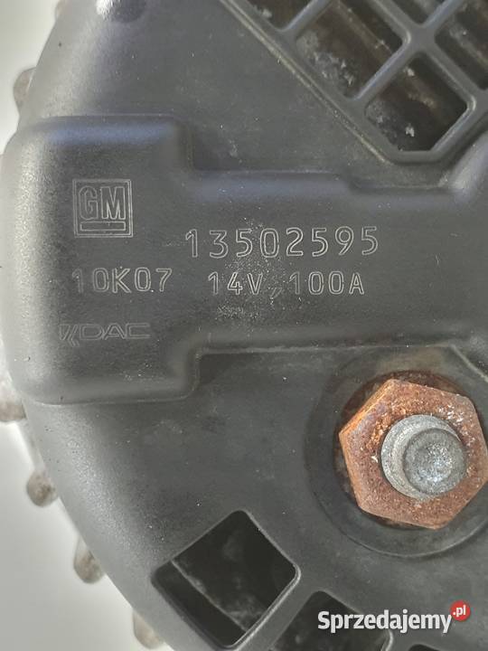 ALTERNATOR Opel Astra IV J 16 16V 13502595 BG Rudka