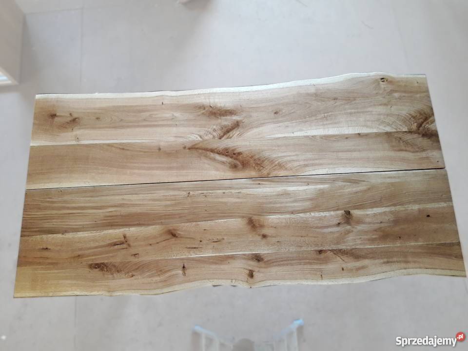 LIVIO Nowoczesny stół dębowy stal nierdzewna opolskie Dobrodzień