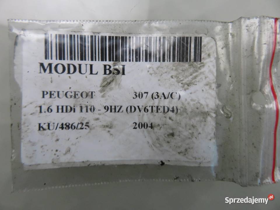 BSI PEUGEOT 307 16 HDi 9651197580 9651196880 Motoryzacja małopolskie