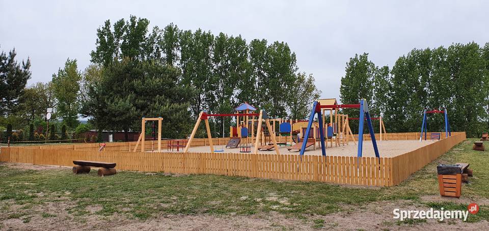 Domki domek z bala plaży jezioro Głuszyńskie kujawsko-pomorskie Orle