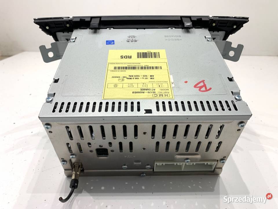 RADIO HYUNDAI i30 96170A6200GU ODTWARZACZ osobowe Sprzęt audio fabryczny