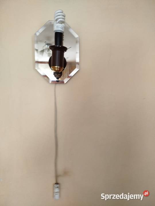 Kinkiet elektryczny Lustrzana tarcza prostokąt z Kraków sprzedam