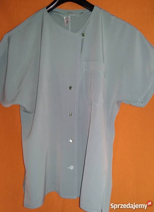 Zielona bluzka w serekKrótki rękawM łódzkie Łódź sprzedam