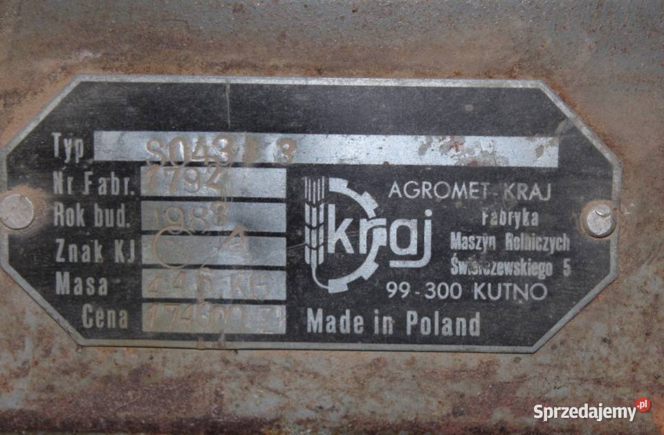 Siewnik zbożowy Poznaniak nieuszkodzony