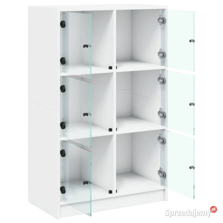 Szafka z drzwiczkami biała 68x37x109 WM3295850 mazowieckie Warszawa