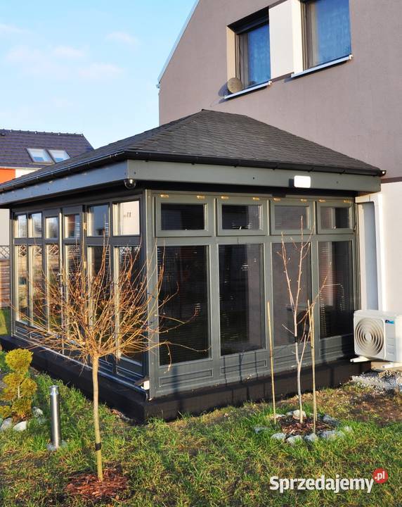 nowoczesny ogród zimowy zabudowa tarasu Skoczów