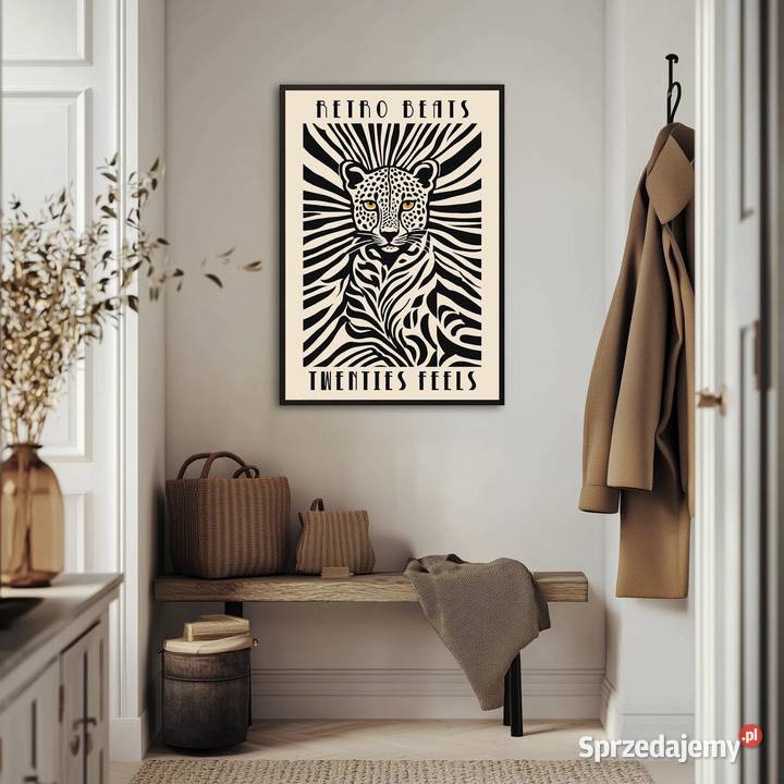 Plakat A4 Retro Roar Warszawa