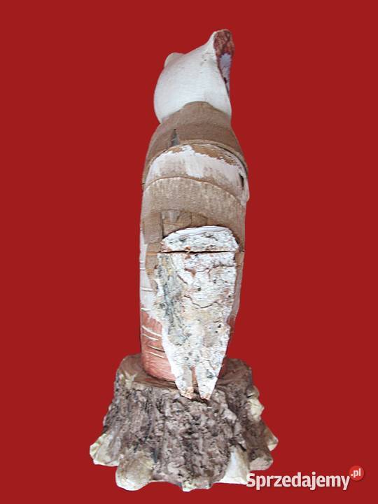 Sowa Ładna Figurka Twarda masa 18 x 8 x 8 Siedlce