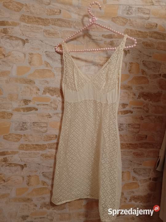 3436 XSS Ekskluzywna halka koronkowa z Londynu pomarańczowy Kraków sprzedam