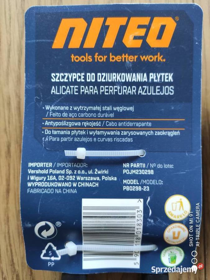 Szczypce do dziurkowaniałamania odłamywania Białystok
