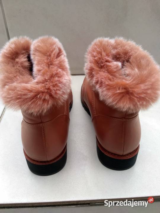 skórzane włoskie buty botki NB per lamore di inna Poznań