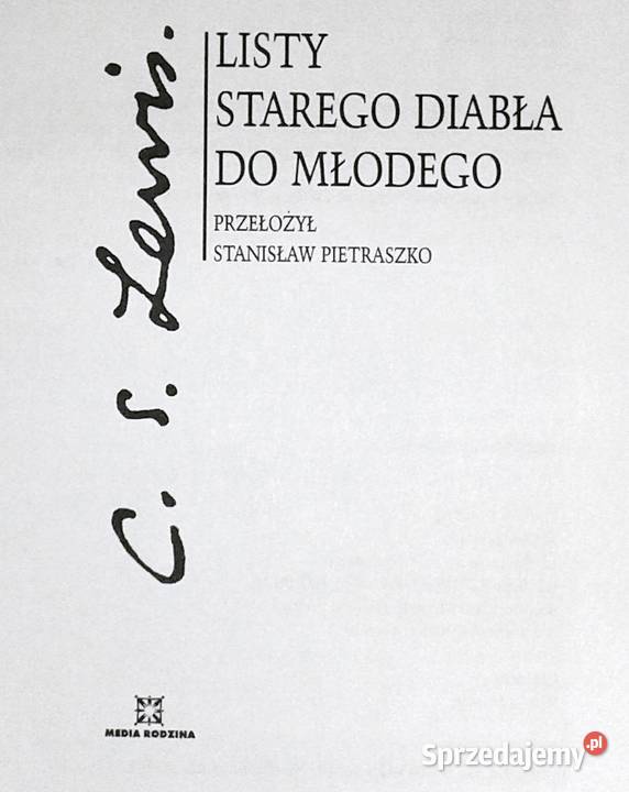 Listy starego diabła do młodego CS Lewis Chełm