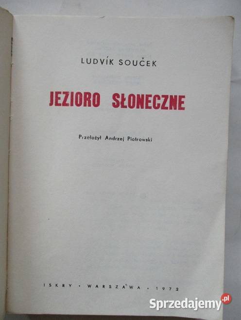 Jezioro słoneczne Soucek fantastyka literatura Łódź