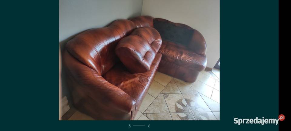 Komoda narożna witryna kanapa narożna skórzana Komańcza sprzedam