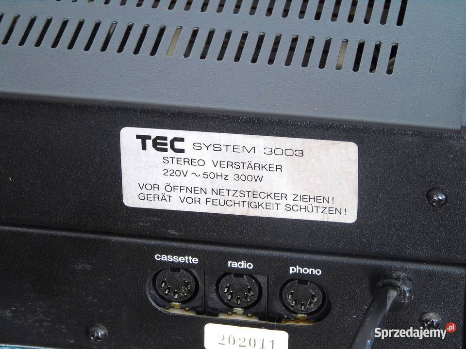 Wzmacniacz TEC System 3003 sprawny DOSTAWA Jasło
