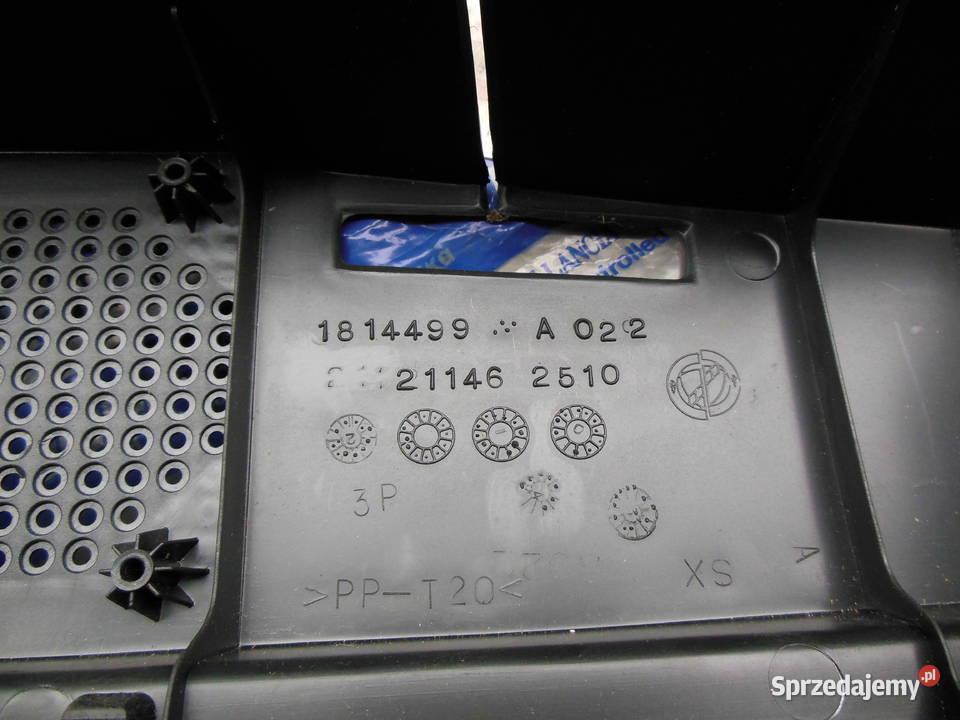 1814499 mocowanie wspornik tylnej półki lewy Progi Kozy