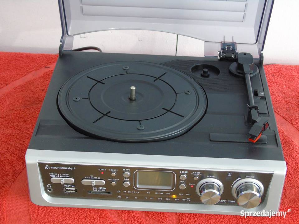 Gramofon igła radio USB mp3 REC wzmacniacz