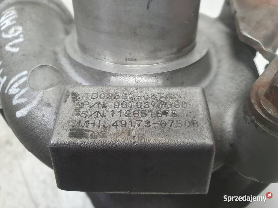 TURBOSPRĘŻARKA Peugeot Partner II 16 HDI turbo osobowe Chełm sprzedam