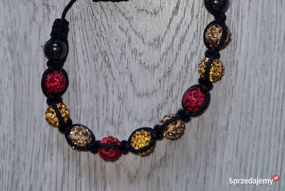 Bransoletka damska regulowana czerwień Łódź